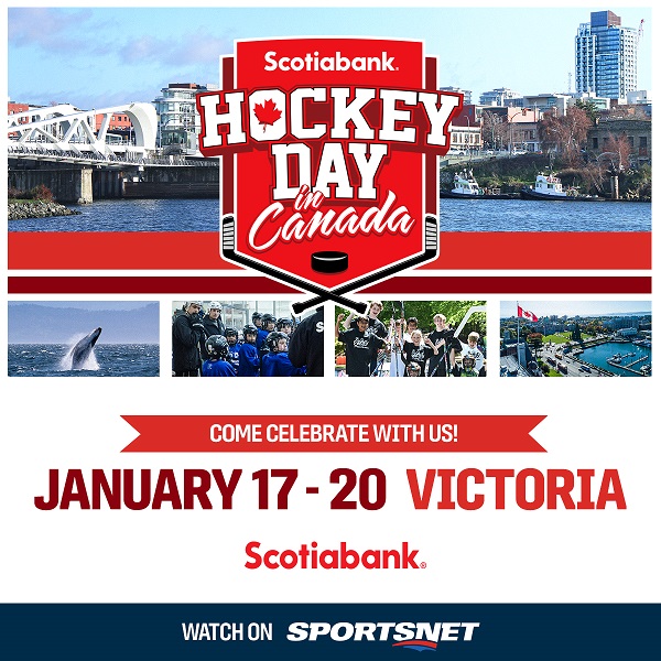 Puck drops on official countdown to Scotiabank Hockey Day in Canada in Victoria 